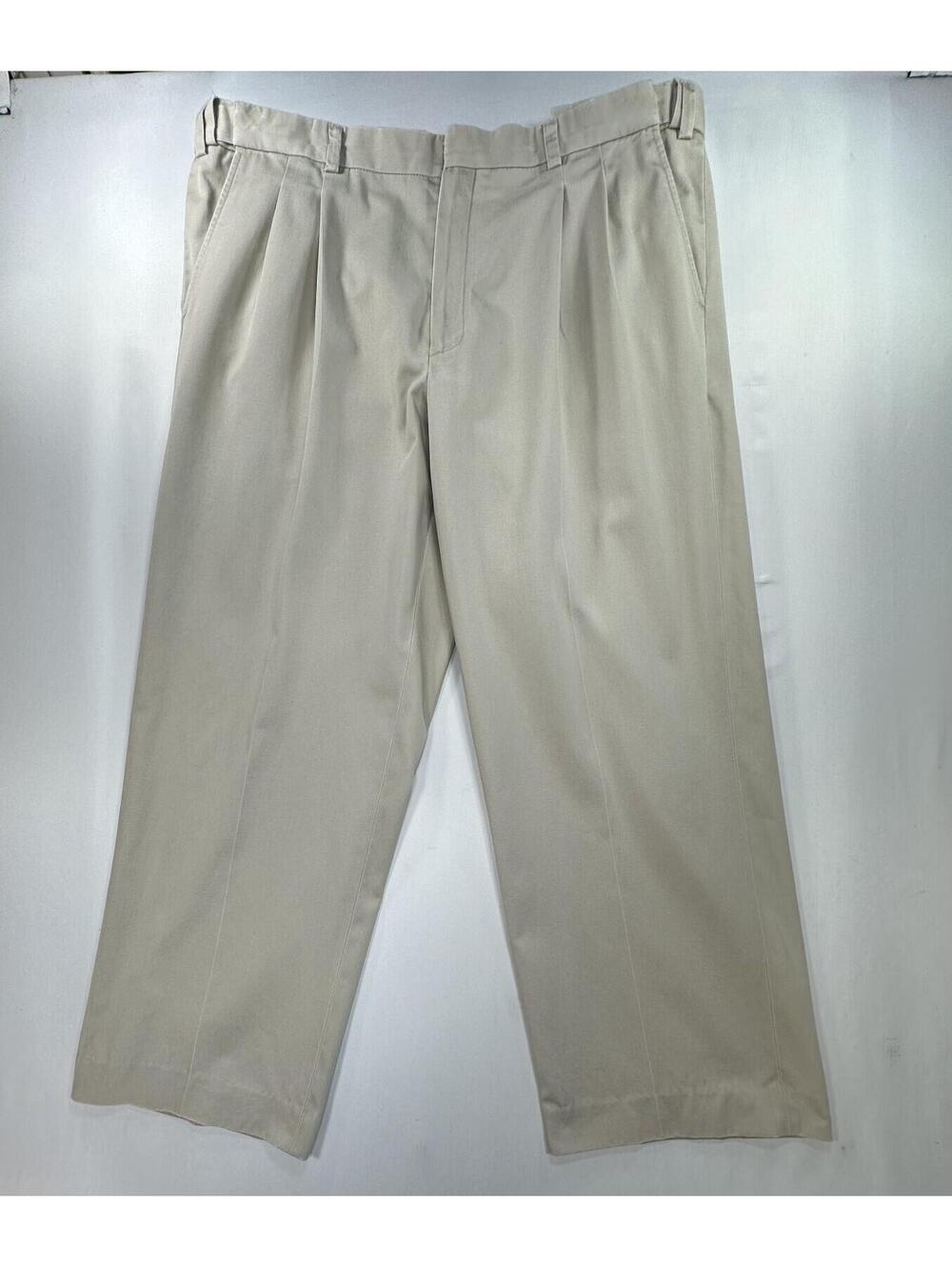 LL Bean 100% Cotton Comfort Waist Chinos Brown Mens 40/28
